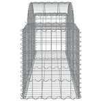 Arched Gabion Baskets 8 pcs 200x50x60/80 cm Galvanised Iron