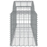 Arched Gabion Baskets 10 pcs 200x50x60/80 cm Galvanised Iron