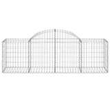 Arched Gabion Baskets 11 pcs 200x50x60/80 cm Galvanised Iron