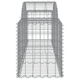 Arched Gabion Baskets 11 pcs 200x50x60/80 cm Galvanised Iron