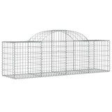 Arched Gabion Baskets 12 pcs 200x50x60/80 cm Galvanised Iron - Side View