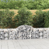 Arched Gabion Baskets 13 pcs 200x50x60/80 cm Galvanised Iron
