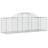 Arched Gabion Baskets 18 pcs 200x50x60/80 cm Galvanised Iron