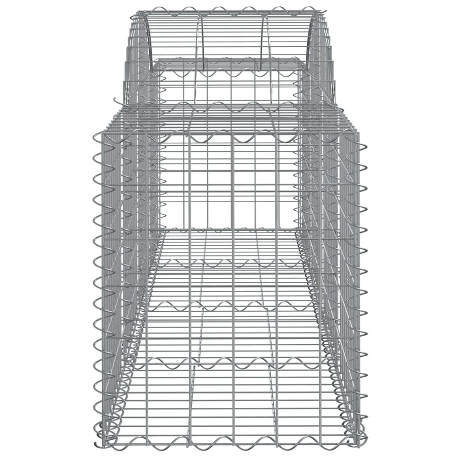 Arched Gabion Baskets 20 pcs 200x50x60/80 cm Galvanised Iron