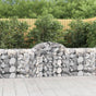 Arched Gabion Baskets 3 pcs 200x50x80/100 cm Galvanised Iron