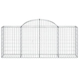 Arched Gabion Baskets 10 pcs 200x50x80/100 cm Galvanised Iron