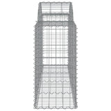 Arched Gabion Baskets 11 pcs 200x50x80/100 cm Galvanised Iron