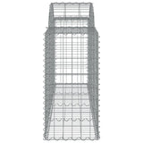 Arched Gabion Baskets 12 pcs 200x50x80/100 cm Galvanised Iron