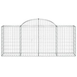 Arched Gabion Baskets 20 pcs 200x50x80/100 cm Galvanised Iron
