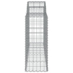 Arched Gabion Baskets 3 pcs 200x50x100/120 cm Galvanised Iron