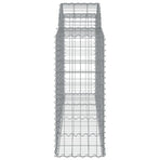 Arched Gabion Baskets 10 pcs 200x50x100/120 cm Galvanised Iron