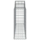 Arched Gabion Baskets 15 pcs 200x50x100/120 cm Galvanised Iron