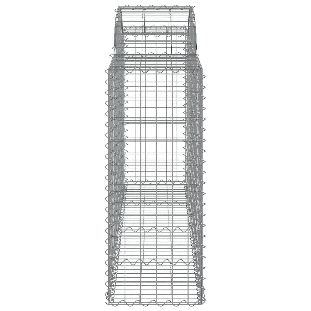 Arched Gabion Baskets 18 pcs 200x50x100/120 cm Galvanised Iron