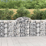 Arched Gabion Baskets 25 pcs 200x50x100/120 cm Galvanised Iron
