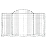 Arched Gabion Baskets 30 pcs 200x50x100/120 cm Galvanised Iron
