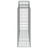 Arched Gabion Baskets 11 pcs 200x50x120/140 cm Galvanised Iron