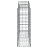 Arched Gabion Baskets 14 pcs 200x50x120/140 cm Galvanised Iron