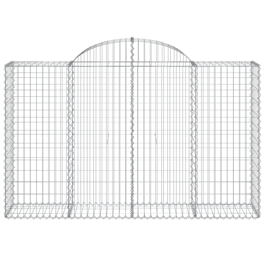 Arched Gabion Baskets 20 pcs 200x50x120/140 cm Galvanised Iron