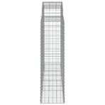 Arched Gabion Baskets 6 pcs 200x50x140/160 cm Galvanised Iron