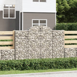 Arched Gabion Baskets 13 pcs 200x50x140/160 cm Galvanised Iron