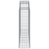 Arched Gabion Baskets 14 pcs 200x50x140/160 cm Galvanised Iron
