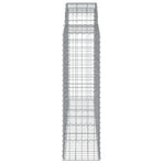 Arched Gabion Baskets 20 pcs 200x50x140/160 cm Galvanised Iron