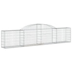 Arched Gabion Baskets 2 pcs 300x30x60/80 cm Galvanised Iron