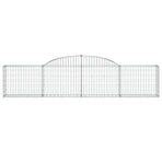 Arched Gabion Baskets 2 pcs 300x30x60/80 cm Galvanised Iron