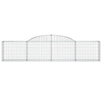 Arched Gabion Baskets 3 pcs 300x30x60/80 cm Galvanised Iron