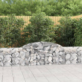 Arched Gabion Baskets 5 pcs 300x30x60/80 cm Galvanised Iron