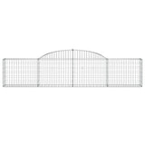 Arched Gabion Baskets 11 pcs 300x30x60/80 cm Galvanised Iron