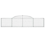 Arched Gabion Baskets 13 pcs 300x30x60/80 cm Galvanised Iron