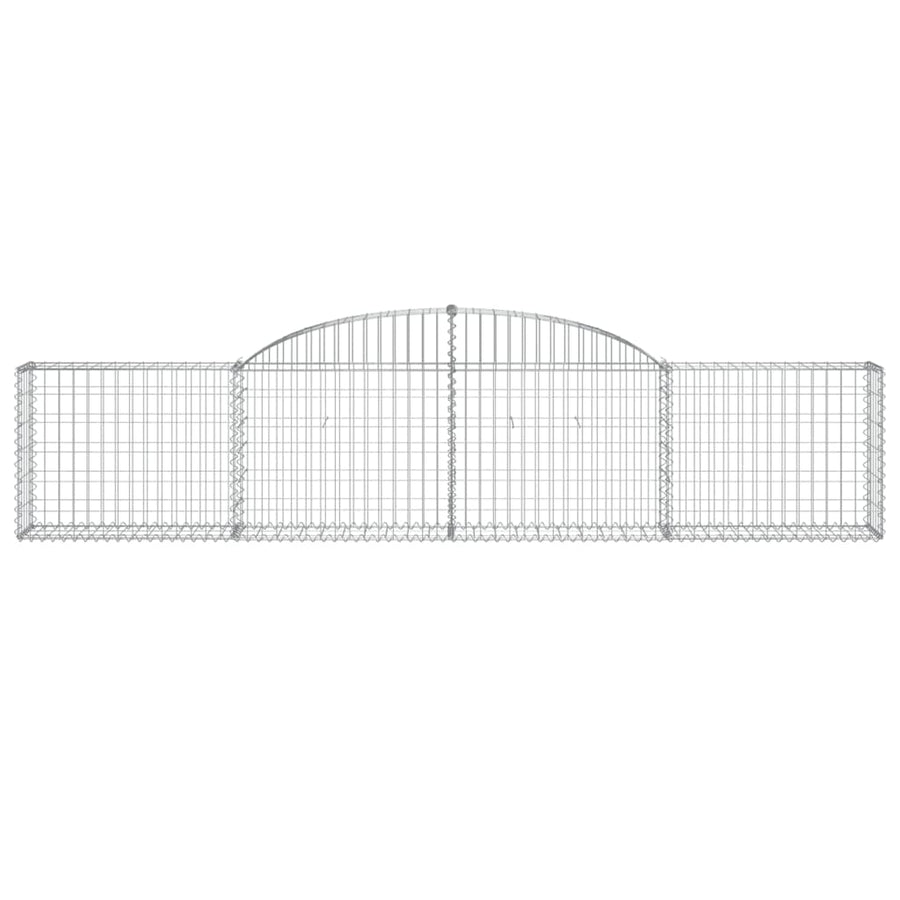 Arched Gabion Baskets 13 pcs 300x30x60/80 cm Galvanised Iron