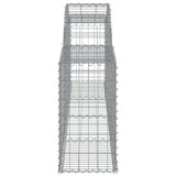 Arched Gabion Baskets 15 pcs 300x30x60/80 cm Galvanised Iron