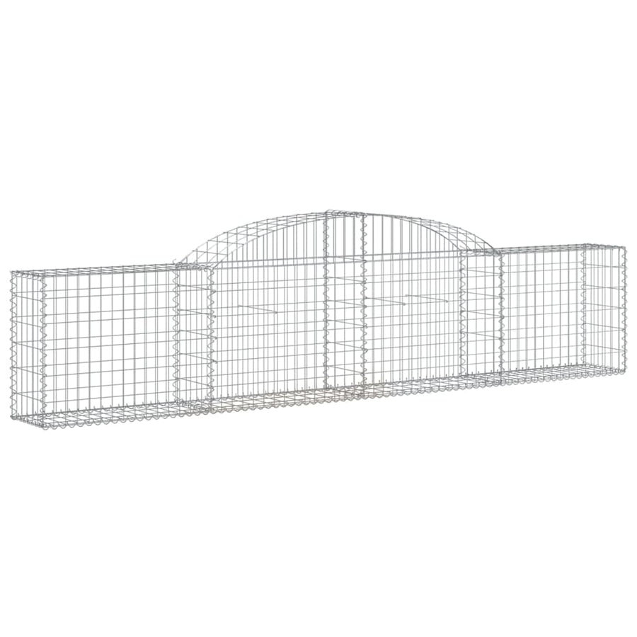 Arched Gabion Baskets 25 pcs 300x30x60/80 cm Galvanised Iron