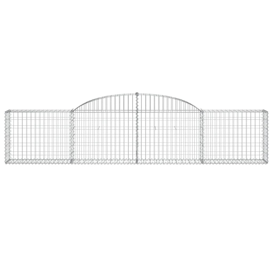 Arched Gabion Baskets 25 pcs 300x30x60/80 cm Galvanised Iron