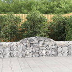 Arched Gabion Baskets 25 pcs 300x30x60/80 cm Galvanised Iron