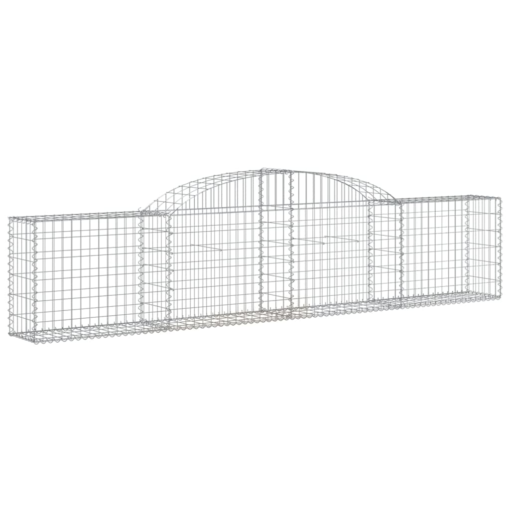 Arched Gabion Baskets 30 pcs 300x30x60/80 cm Galvanised Iron