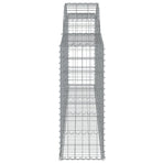 Arched Gabion Baskets 7 pcs 300x30x80/100 cm Galvanised Iron