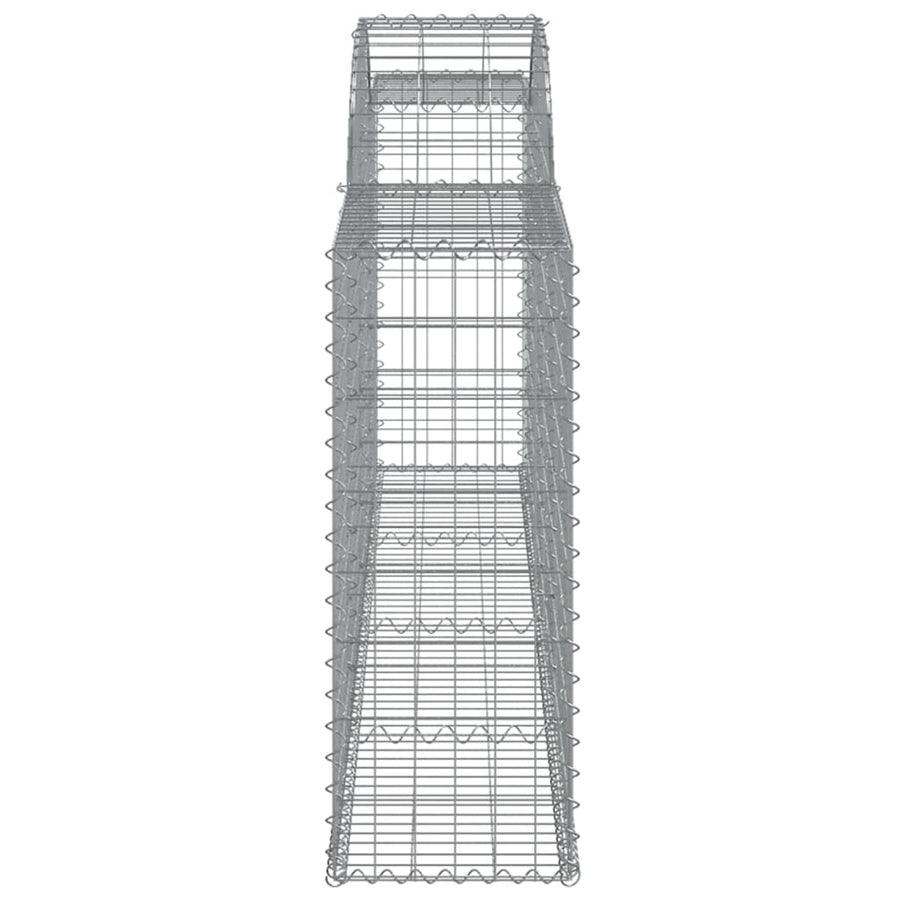Arched Gabion Baskets 7 pcs 300x30x80/100 cm Galvanised Iron