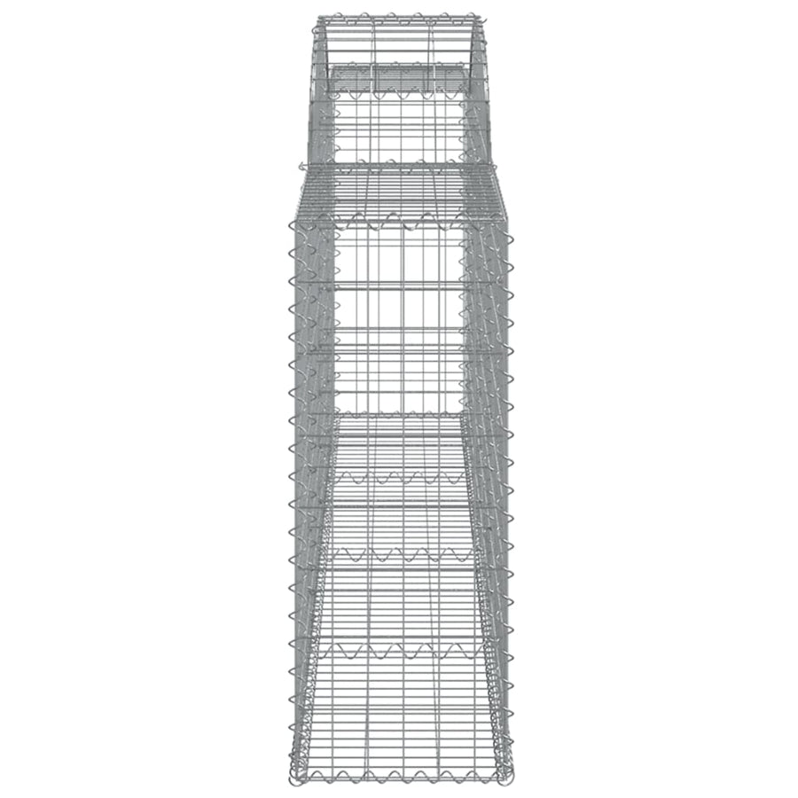 Arched Gabion Baskets 9 pcs 300x30x80/100 cm Galvanised Iron