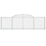 Arched Gabion Baskets 13 pcs 300x30x80/100 cm Galvanised Iron