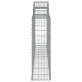 Arched Gabion Baskets 5 pcs 300x30x100/120 cm Galvanised Iron