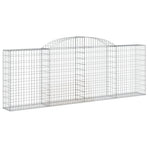 Arched Gabion Baskets 7 pcs 300x30x100/120 cm Galvanised Iron