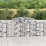Arched Gabion Baskets 10 pcs 300x30x100/120 cm Galvanised Iron