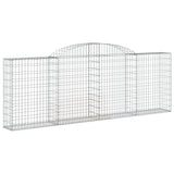 Arched Gabion Baskets 12 pcs 300x30x100/120 cm Galvanised Iron