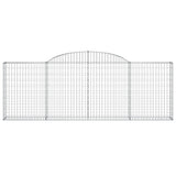 Arched Gabion Baskets 13 pcs 300x30x100/120 cm Galvanised Iron
