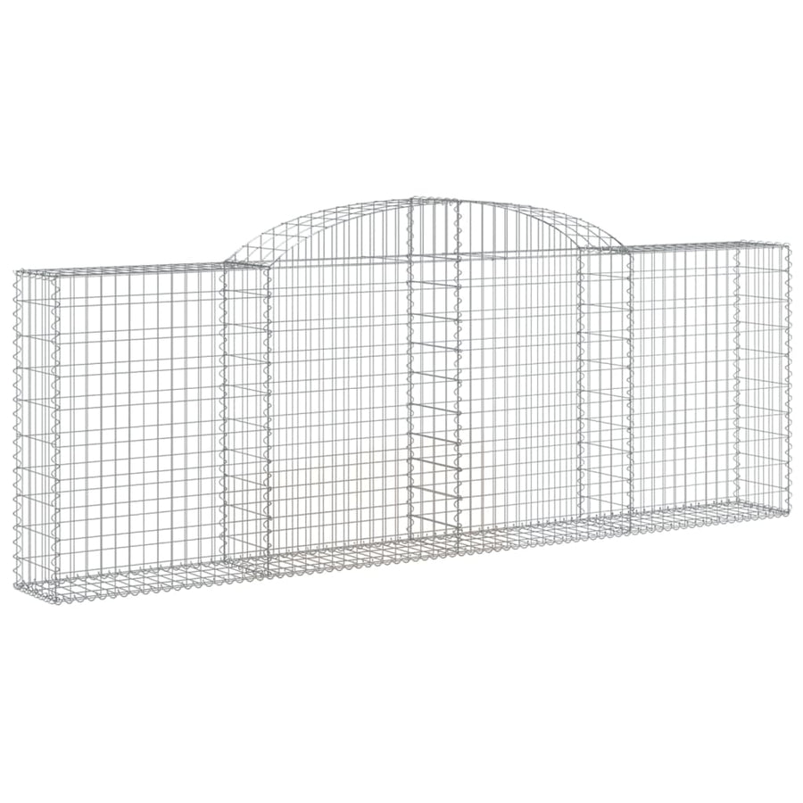 Arched Gabion Baskets 25 pcs 300x30x100/120 cm Galvanised Iron