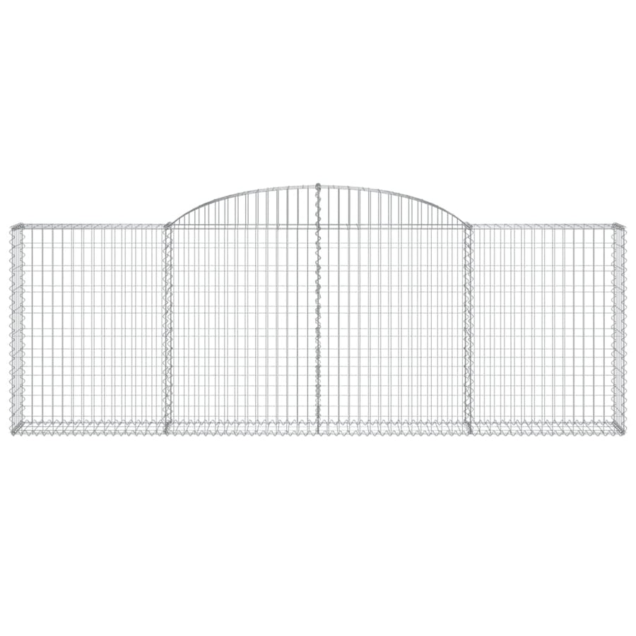 Arched Gabion Baskets 25 pcs 300x30x100/120 cm Galvanised Iron