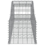 Arched Gabion Baskets 5 pcs 300x50x40/60 cm Galvanised Iron